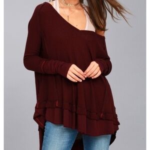 Free People | We the Free Laguna Thermal Top (Wine)